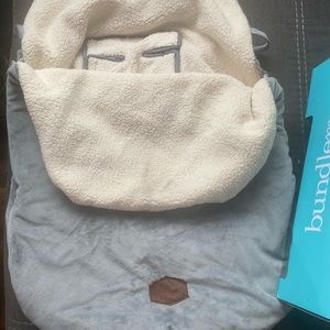 SOLD—-JJ COLE BundleMe Gray Infant Car Seat Stroller Cover.